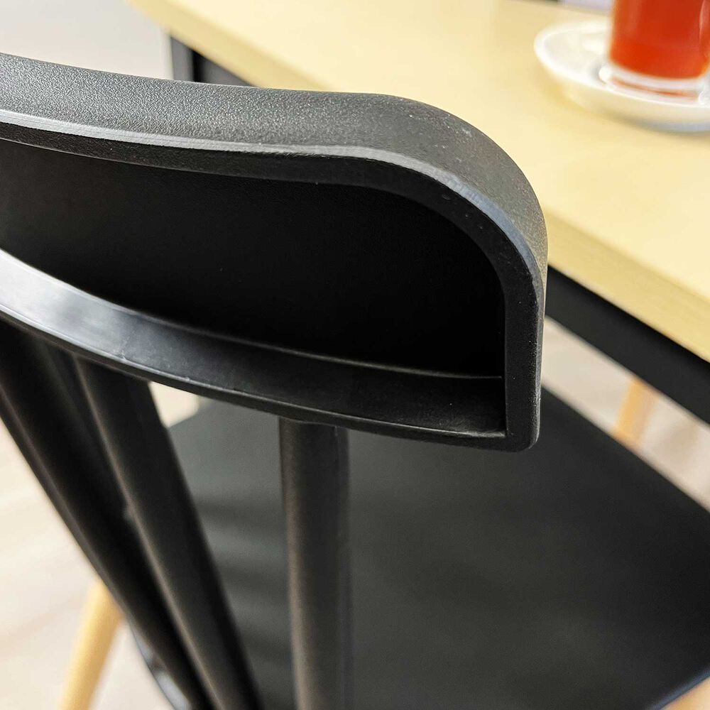 Juego De Comedor New York + 4 Sillas Windsor Negras image number 4.0