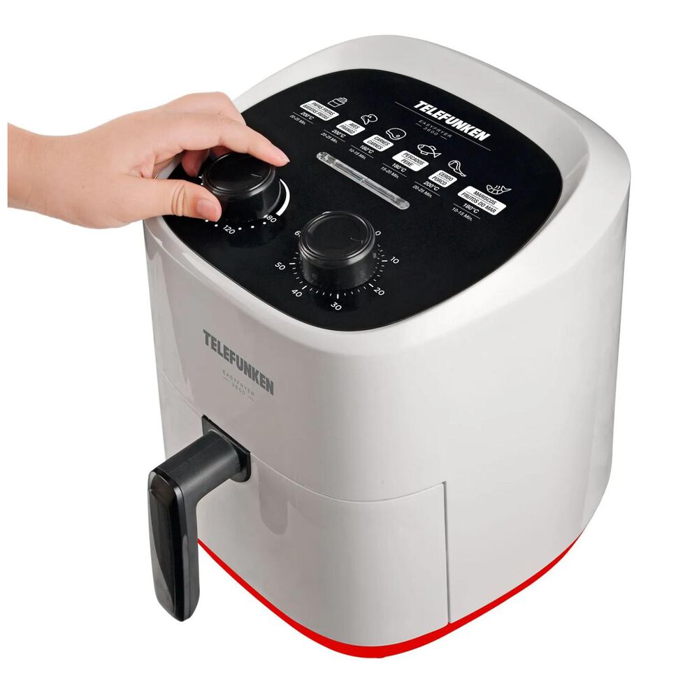 Freidora De Aire Air Fryer 3600ml 1400w Blanco image number 2.0