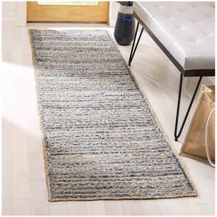 Alfombra De Pasillo Hecha A Mano De Yute De Tejido 60x180 Cm