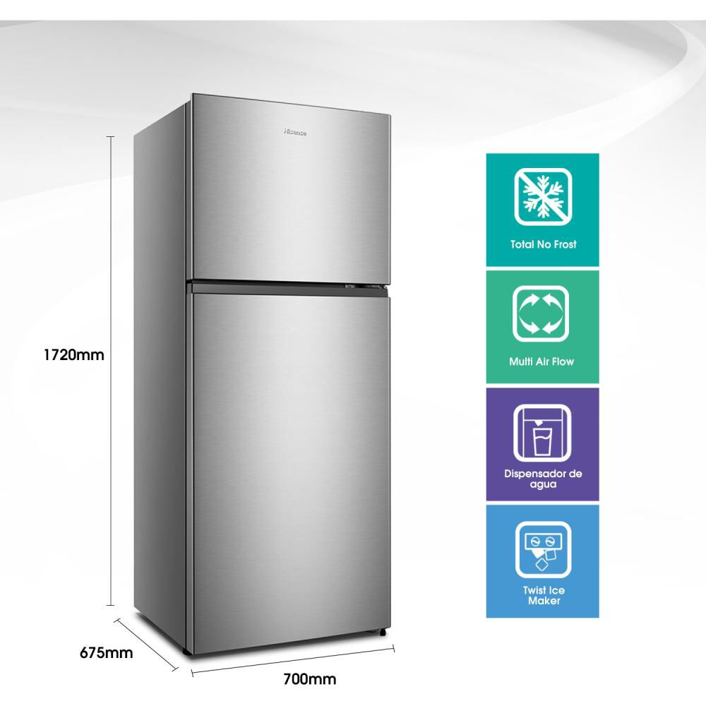 Refrigerador Top Freezer Hisense RD-49WRD / No Frost / 375 Litros / A+ image number 6.0
