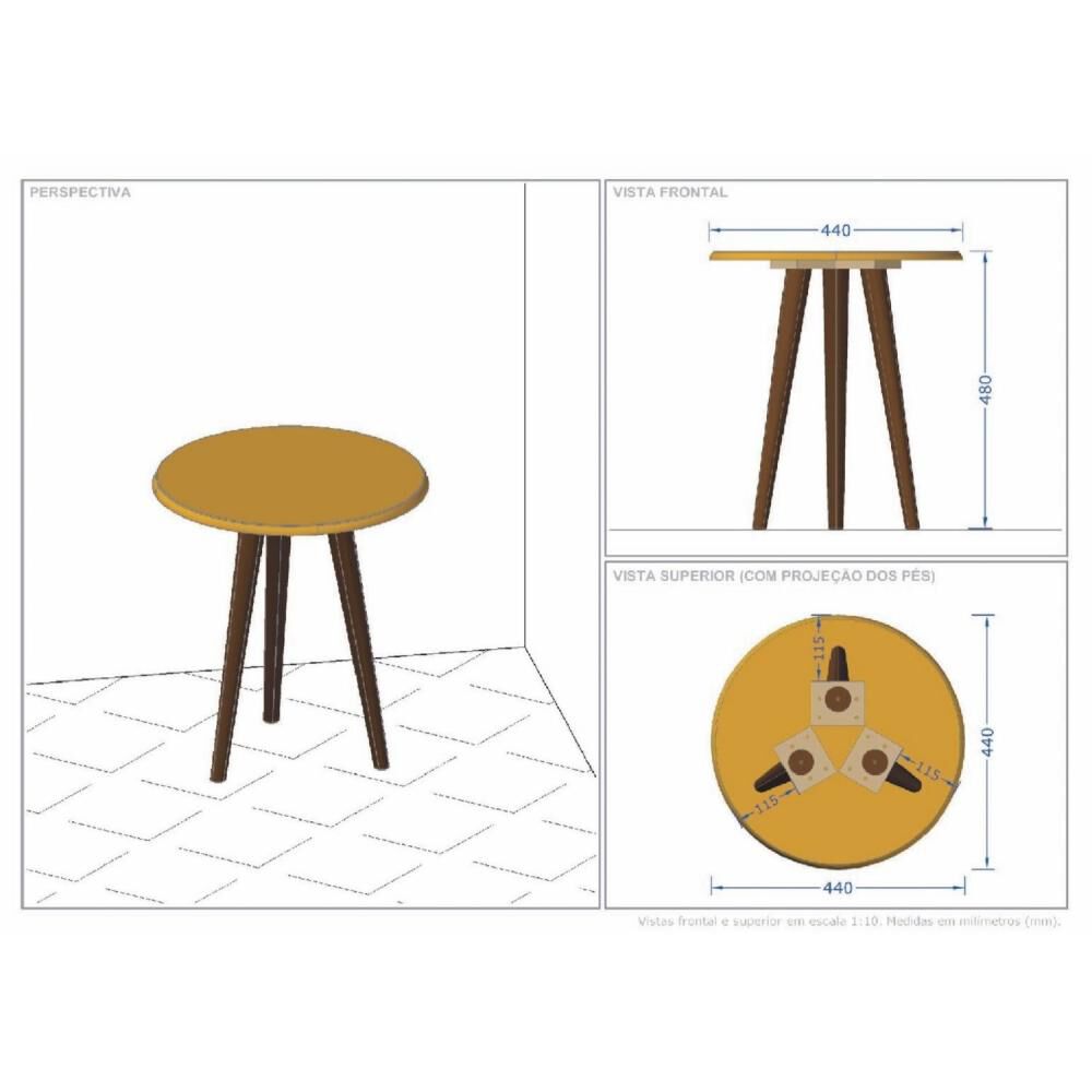 Mesa Lateral Hoga Brilha image number 1.0