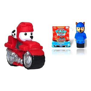 Pack Paw Patrol Hora Del Baño Figura Agua Marshall Chase