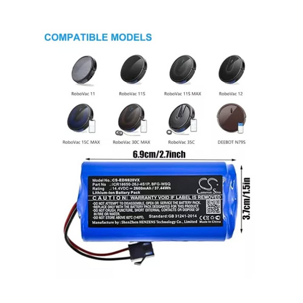 Bater&iacute;a Repuesto Para Eufy Robovac 11s 12 15c/s 30 30c35 image number 1.0