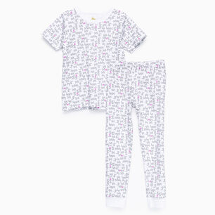 Pijama Blanco Love Algod&oacute;n Peruano