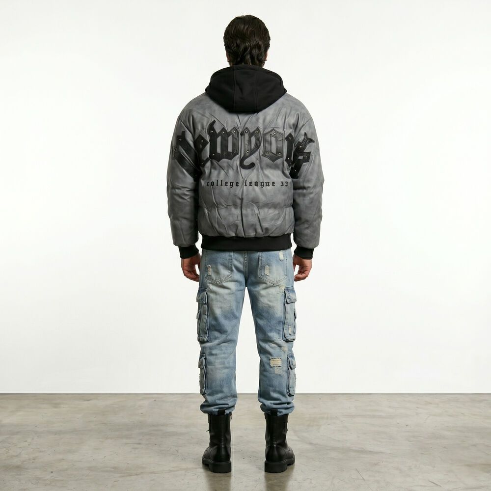 Chaqueta Parca Ecocuero Impermeable Hombre New York image number 2.0