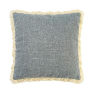Cojin Azul Con Borde Blanco Belle Noite 45x45 Cm