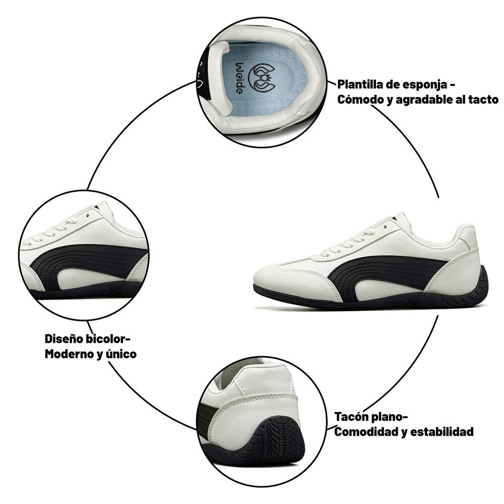 Zapatilla Urbana Deportiva Vintage Mujer Weide Xjh60 image number 9.0