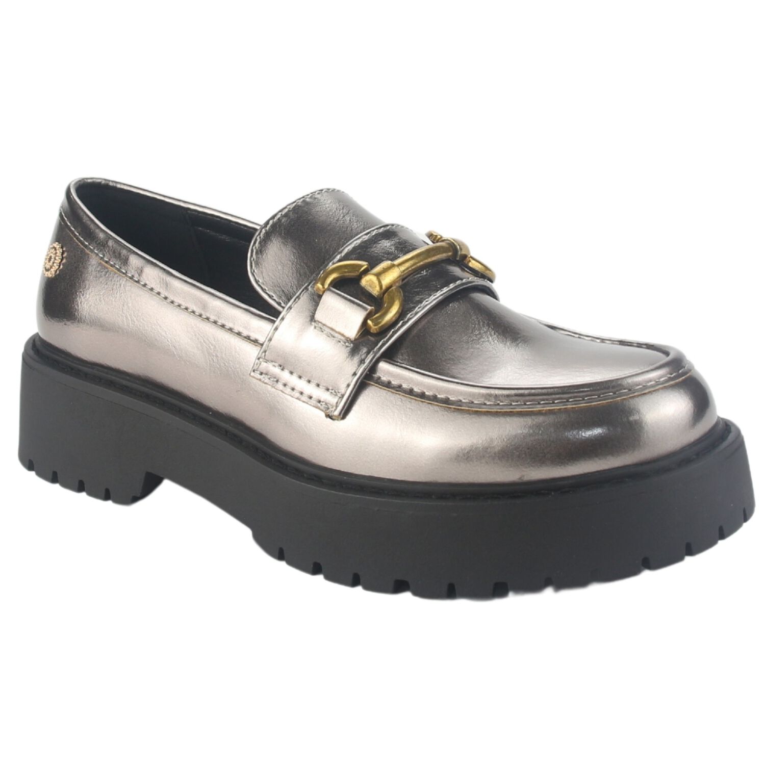 Mocasin Chalada Mujer Lenin-4 Plateado Casual image number 2.0