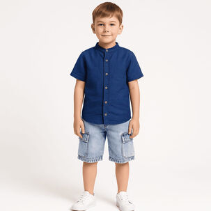 Shorts Bermuda Cargo Jean Denim Casual Con Estilo