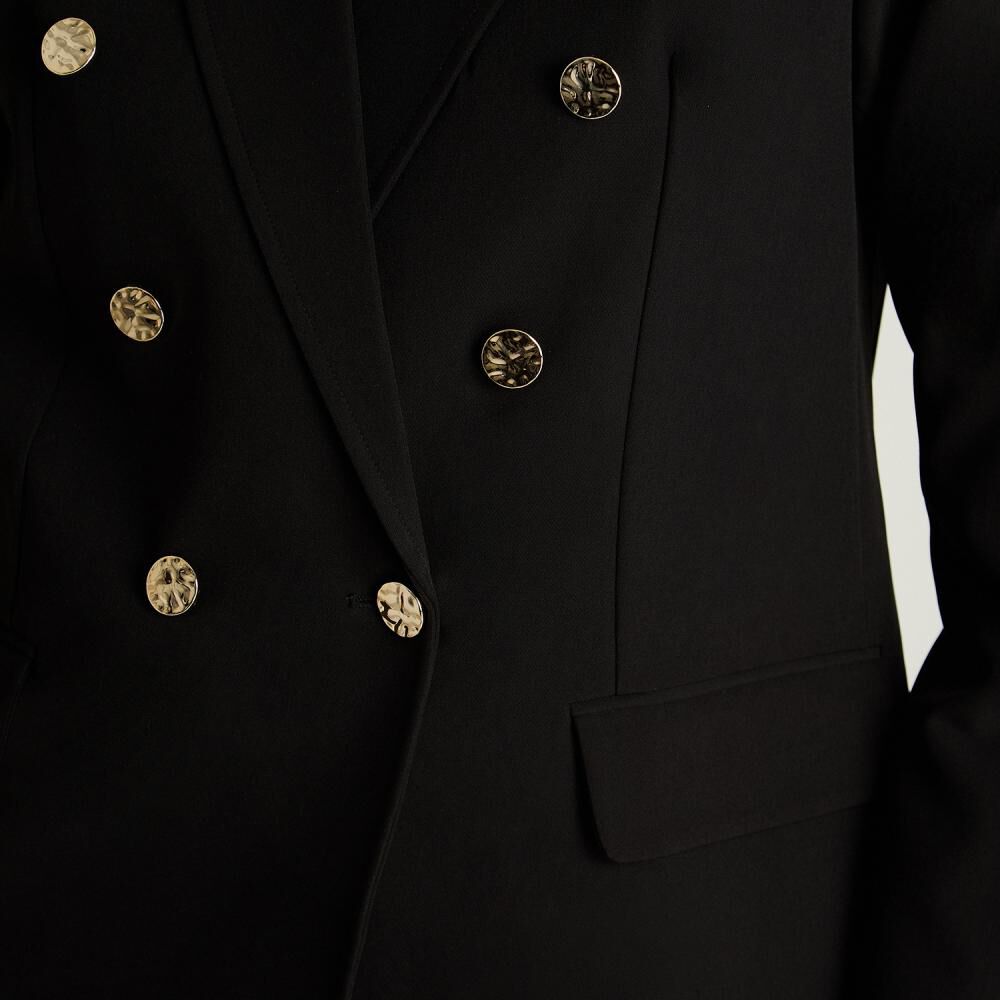 Blazer Cruzado Con Botones Cuello Solapa Mujer Lorenzo Di Pontti image number 3.0