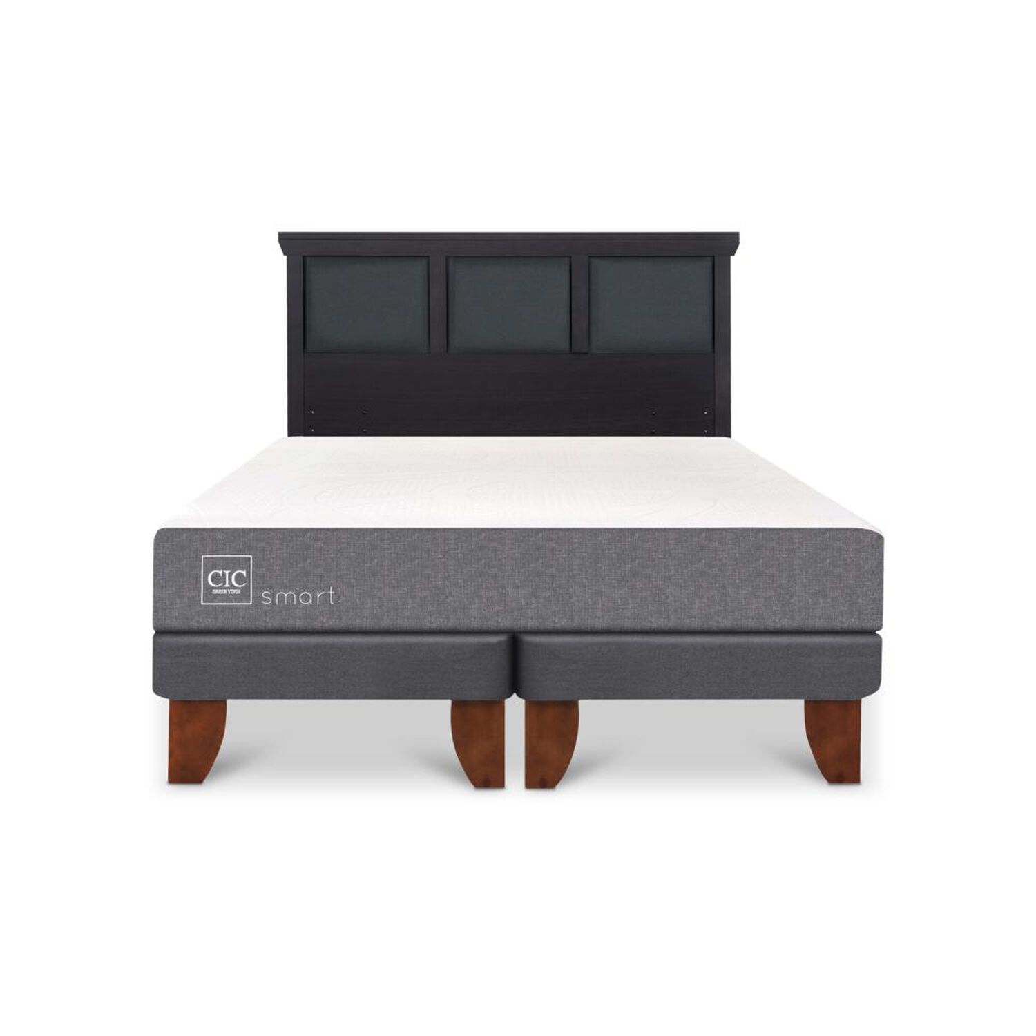 Cama Europea Cic Smart / King / Base Dividida + Respaldo image number 0.0