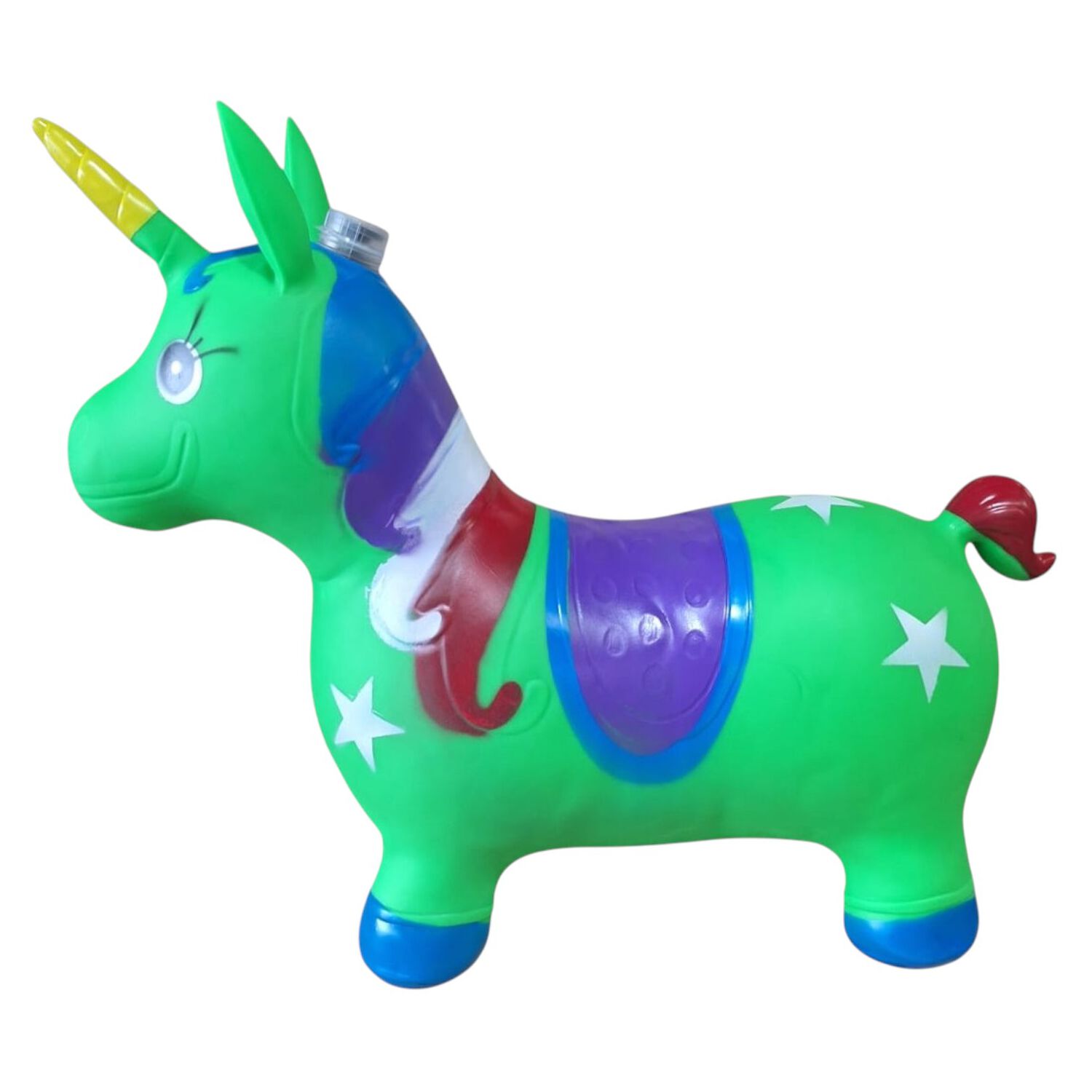 Unicornio Saltar&iacute;n Inflable Con Sonido Verde image number 4.0
