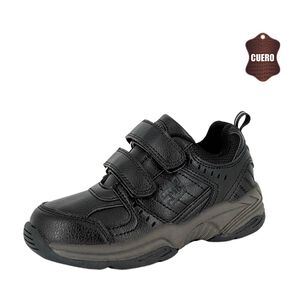 Zapatilla De Cuero Calar Negro Uns