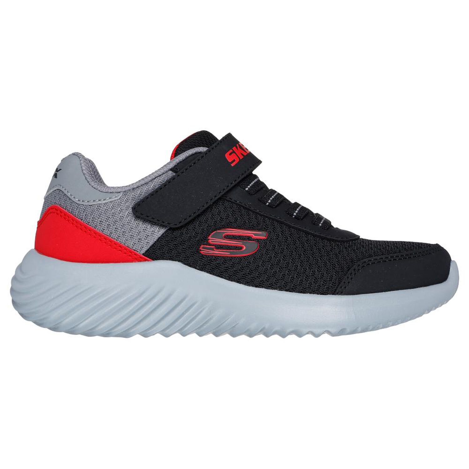 Zapatilla Infantil Ni&ntilde;o Skechers Bounder Negro/rojo image number 1.0