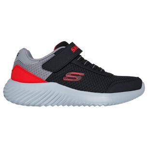Zapatilla Infantil Ni&ntilde;o Skechers Bounder Negro/rojo