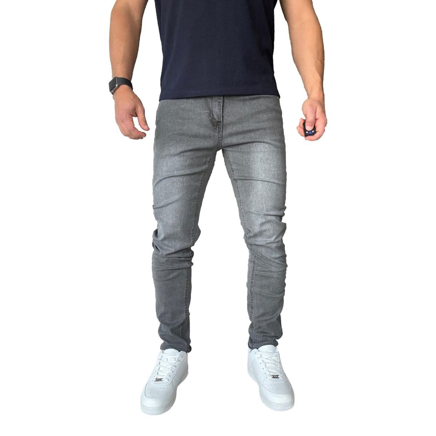 Jeans Elasticados Slim Fit Color Focalizado Semipitillos image number 0.0