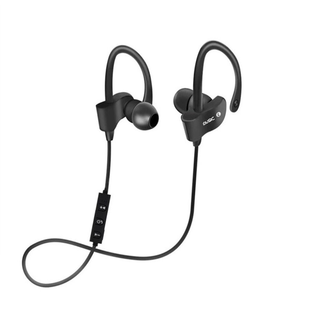 Audífonos Bluetooth Auriculares Inalambrico Gancho Recargable Gamer Manos Libres Y Cable (negros) image number 0.0