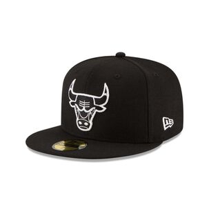 Gorra 59fifty Chicago Bulls Nba Clásicos Black