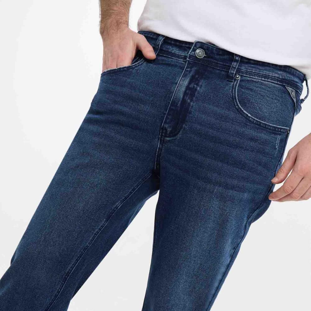 Jeans Tiro Medio Slim Hombre The King's Polo Club image number 4.0