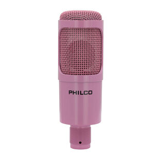 Micrófono Condensador Para Streaming Philco Usb Cuerpo Metálico