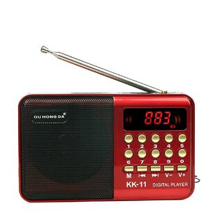 Radio Portatil Reproductor De Radio Fm Am Recargable Usb, Micro Sd, Mp3.