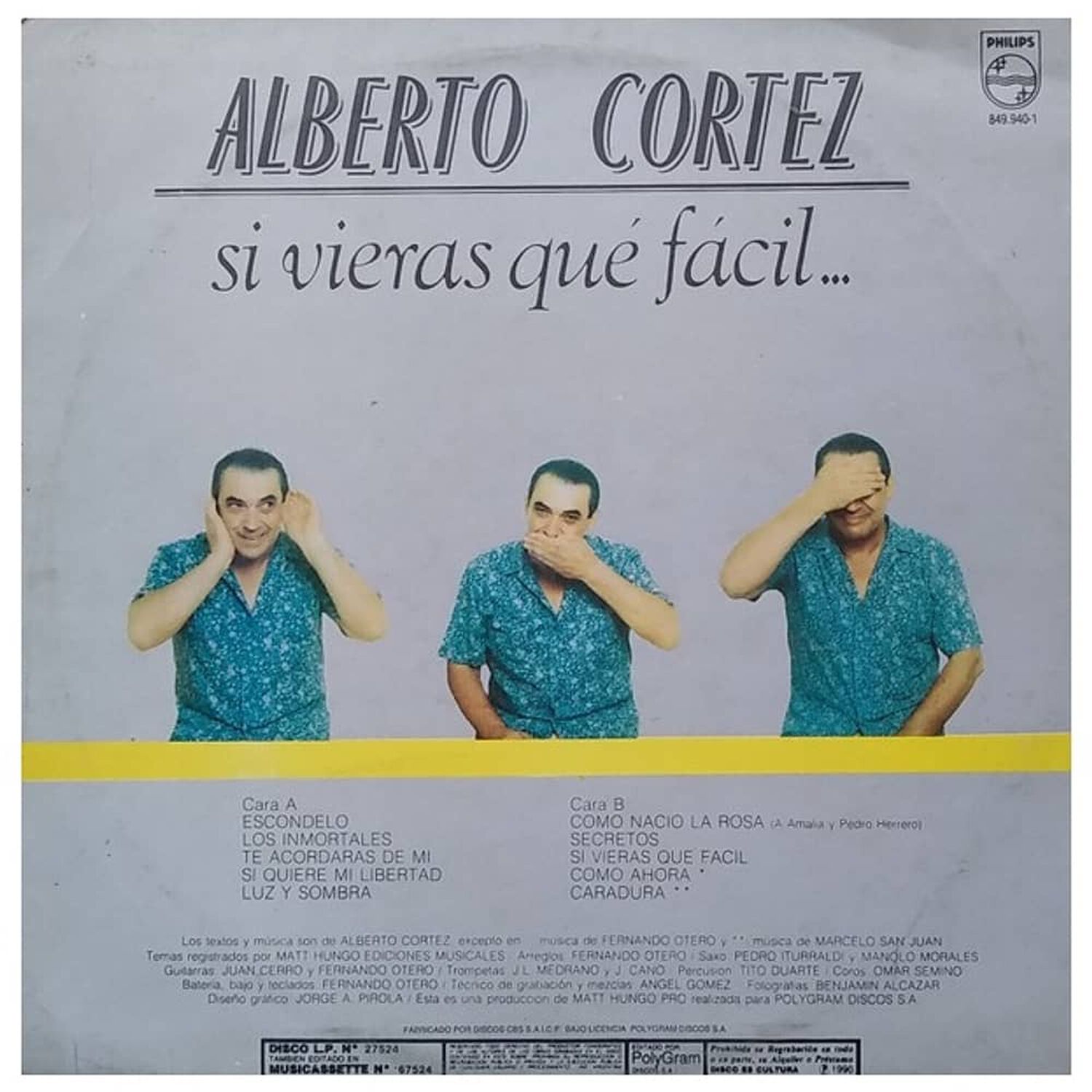 Alberto Cortez - Si Vieras Que Facil | Vinilo Usado image number 1.0