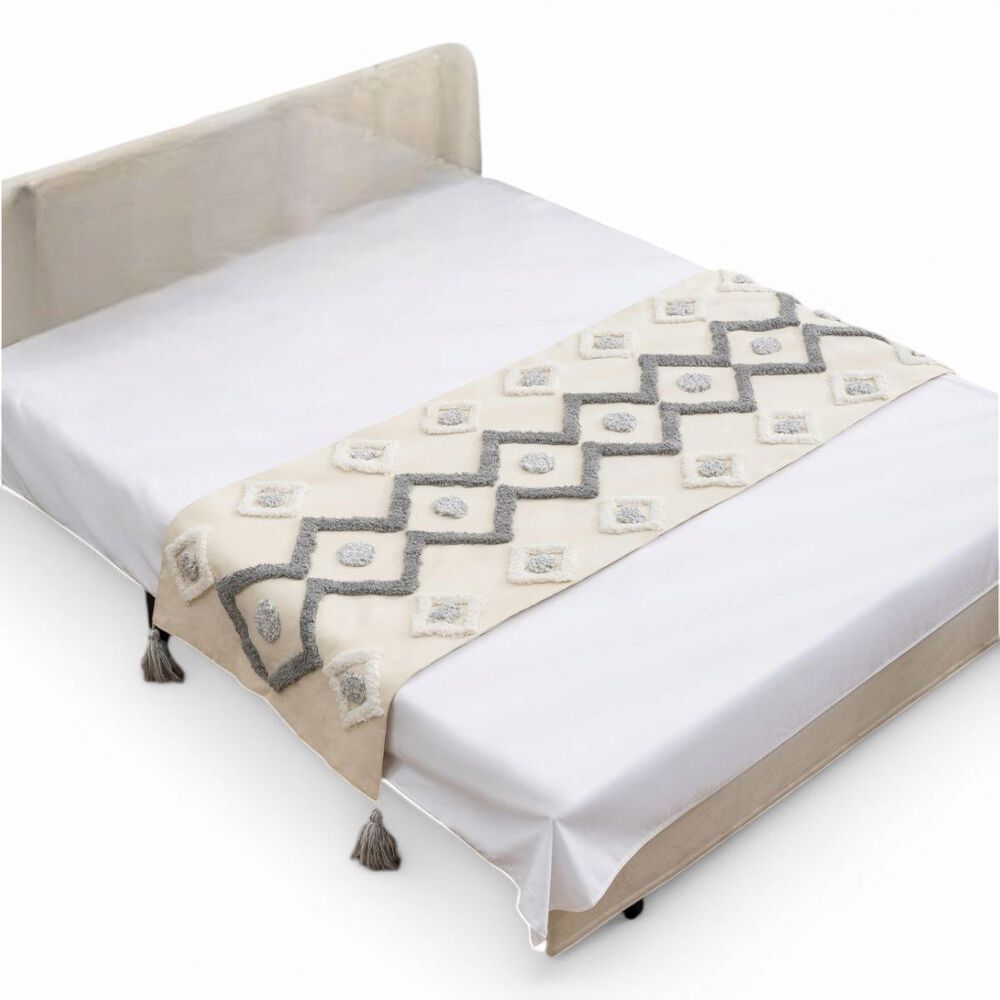 Piecera Boho Para King O Dos Plazas Pie De Cama Medida 210cm X 70cm Pb1-6 image number 0.0