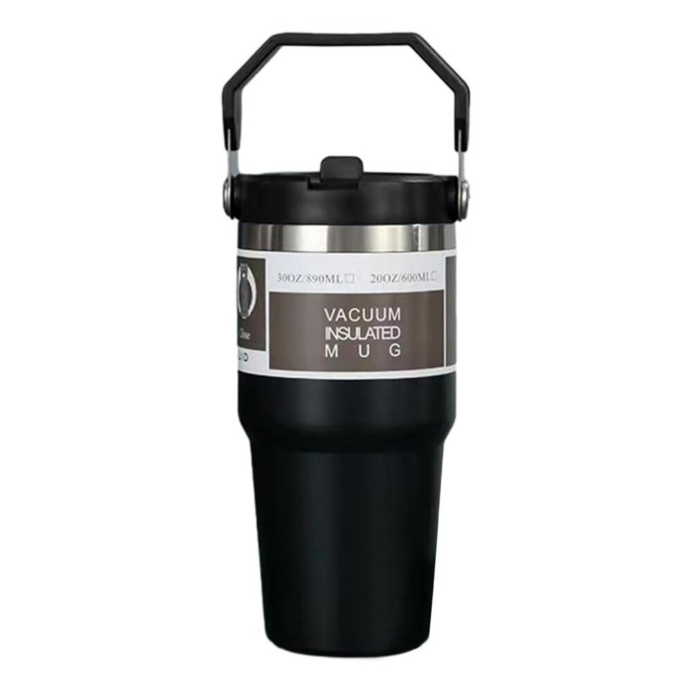Mug Termo Inoxidable 600ml Negro Portátil Antifugas image number 0.0