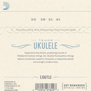 Set Cuerdas Ukelele Tenor Low G Ej99tlg Daddario