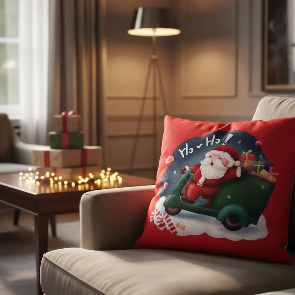 Set De 2 Cojines 45x45cm Navidad - Ho Ho Rojo image number 2.0