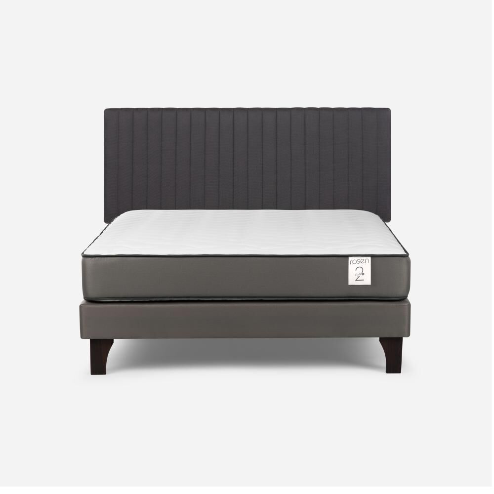 Cama Europea Rosen New Style 2 Plus / 2 Plazas / Base Normal + Respaldo image number 0.0