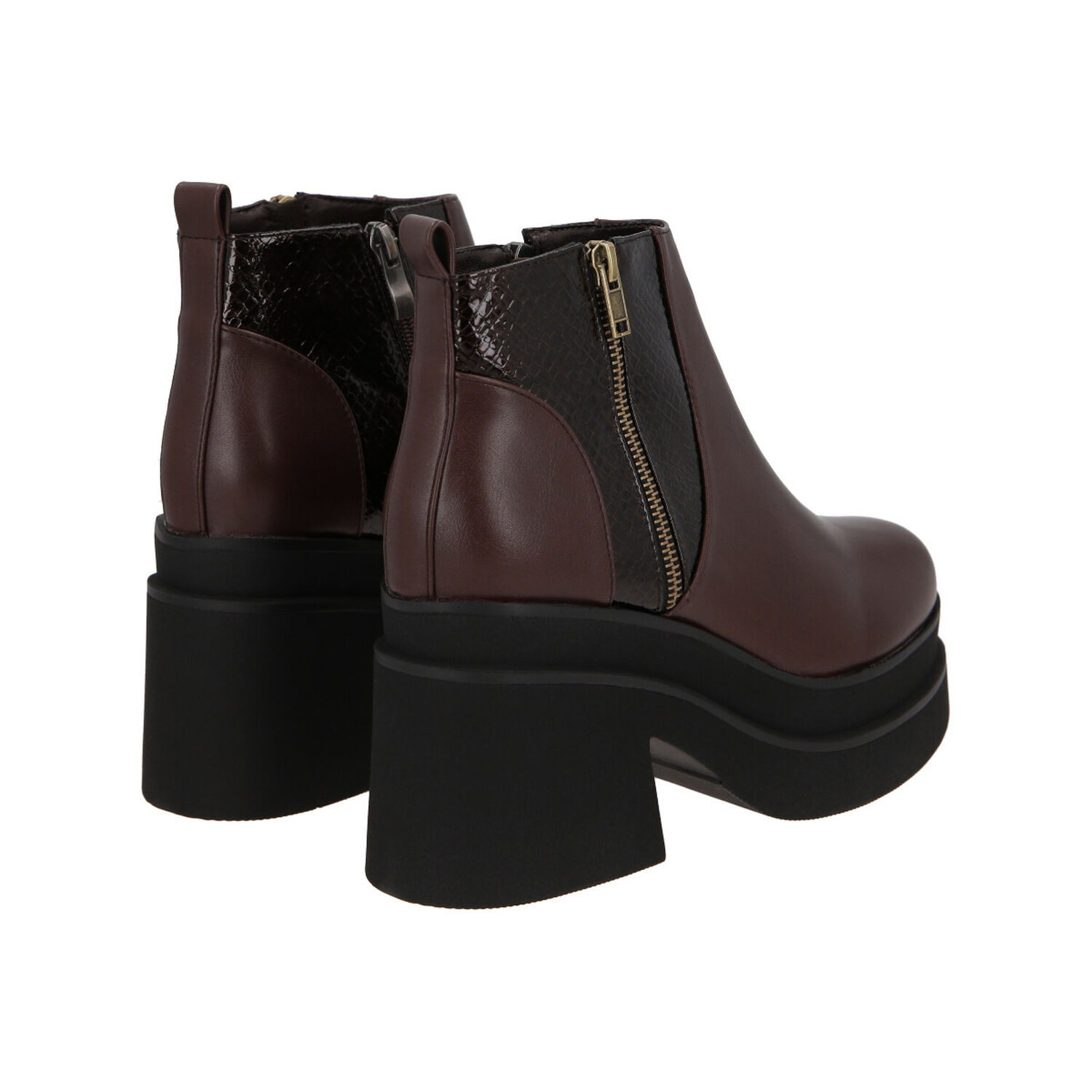 Botin Mujer Burdeo Yoice Police image number 3.0
