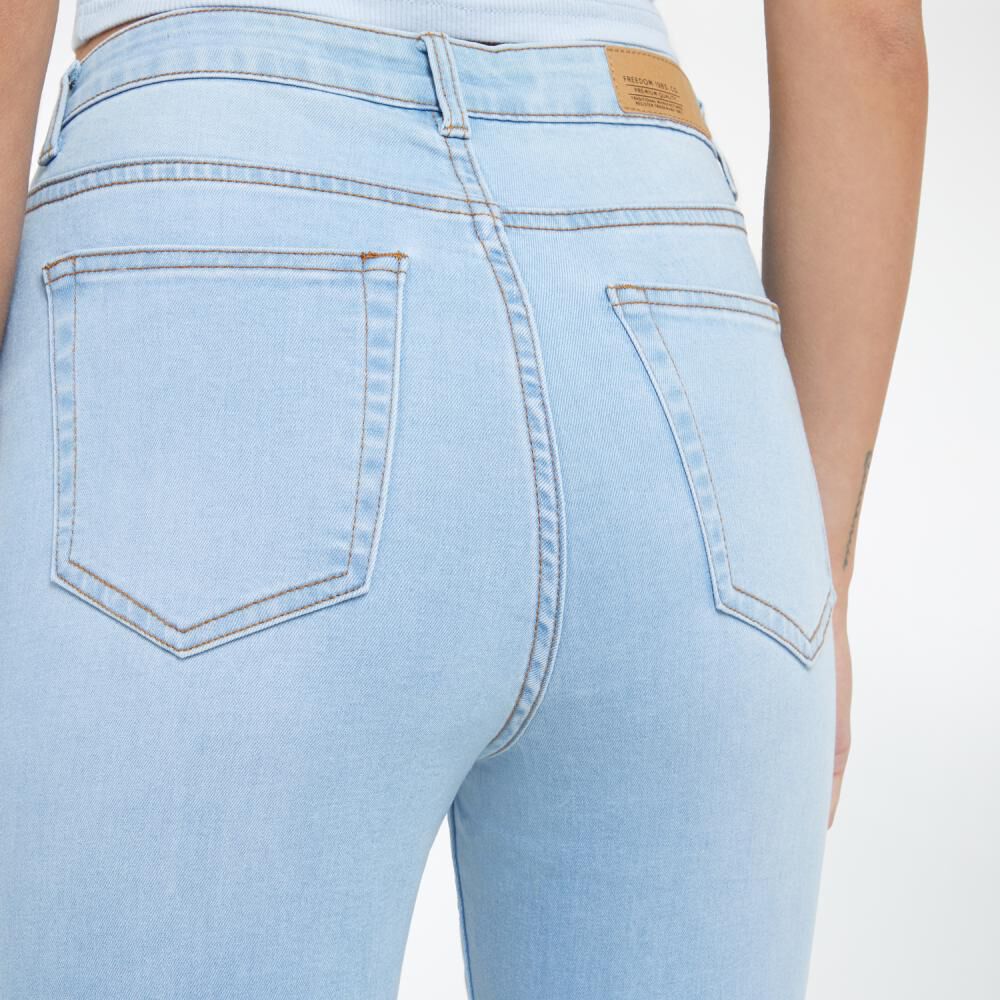 Jeans Rotura En Basta Tiro Alto Super Skinny Mujer Freedom image number 4.0