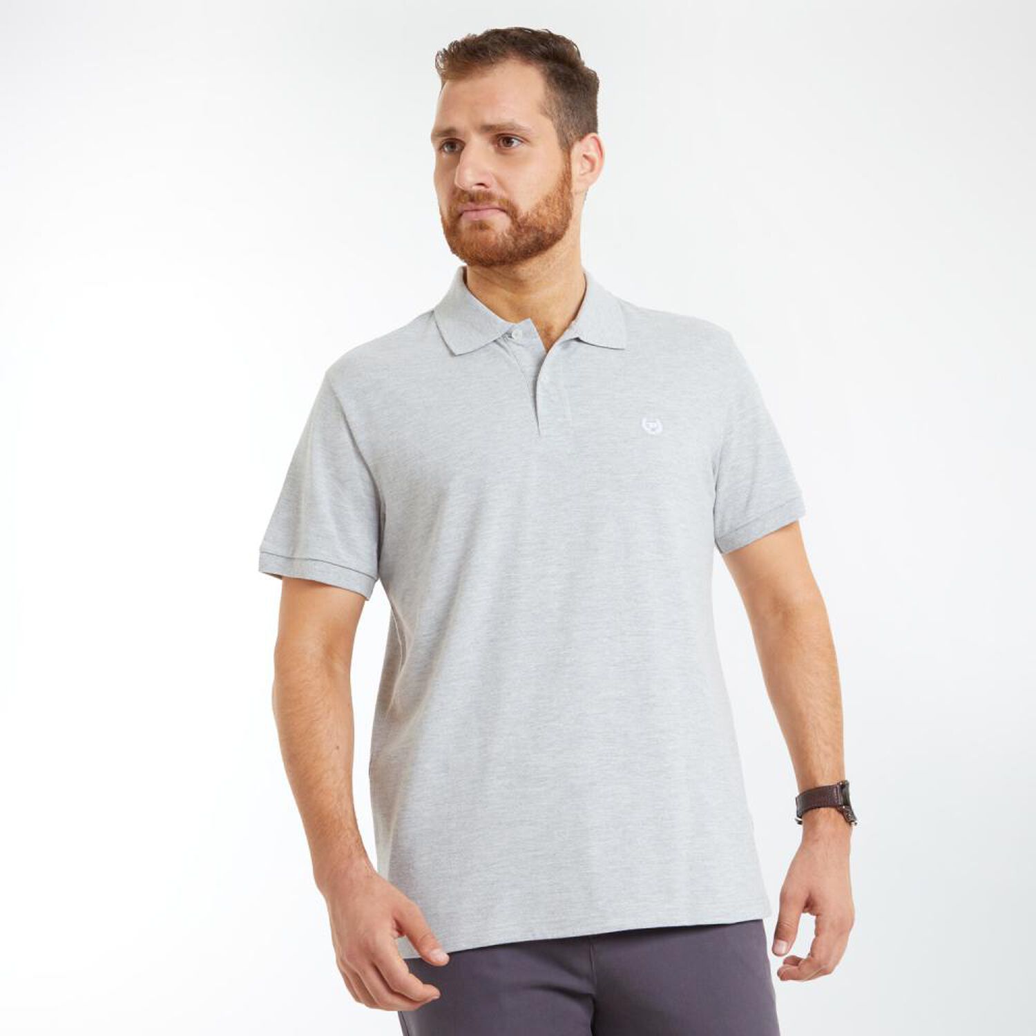 Polera Lisa Regular Fit Manga Corta Hombre Peroe image number 0.0