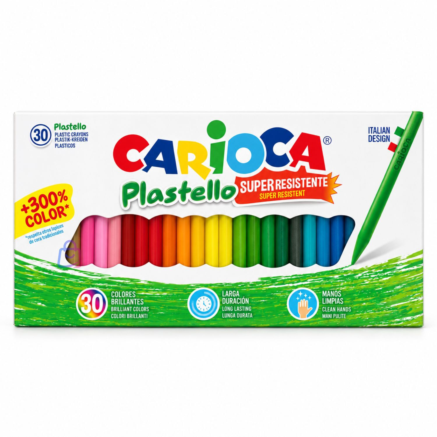 Crayones Carioca Plastello 30 Colores Lavables - Ps image number 3.0