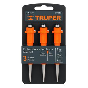 Juego De 3 Embutidores Botadores De Clavos Truper Punz-3