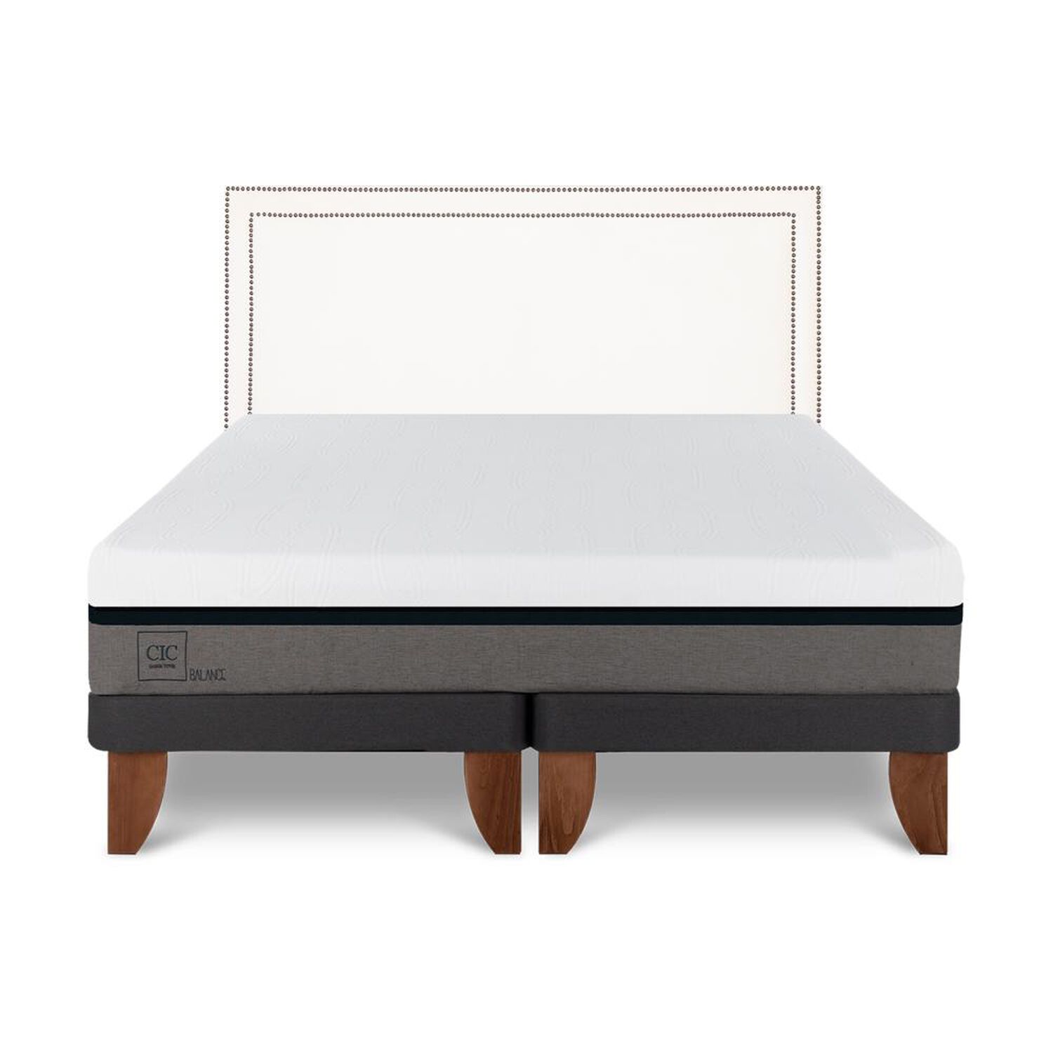 Cama Europea Cic Balance / 2 Plazas / Base Dividida + Respaldo image number 0.0