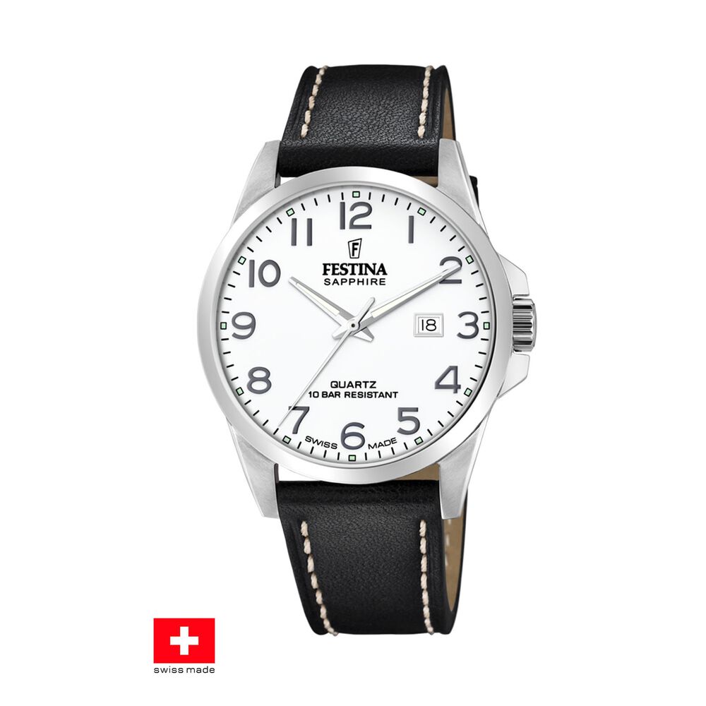 Reloj F20025/1 Festina Swiss Plateado Hombre Swiss Made image number 0.0