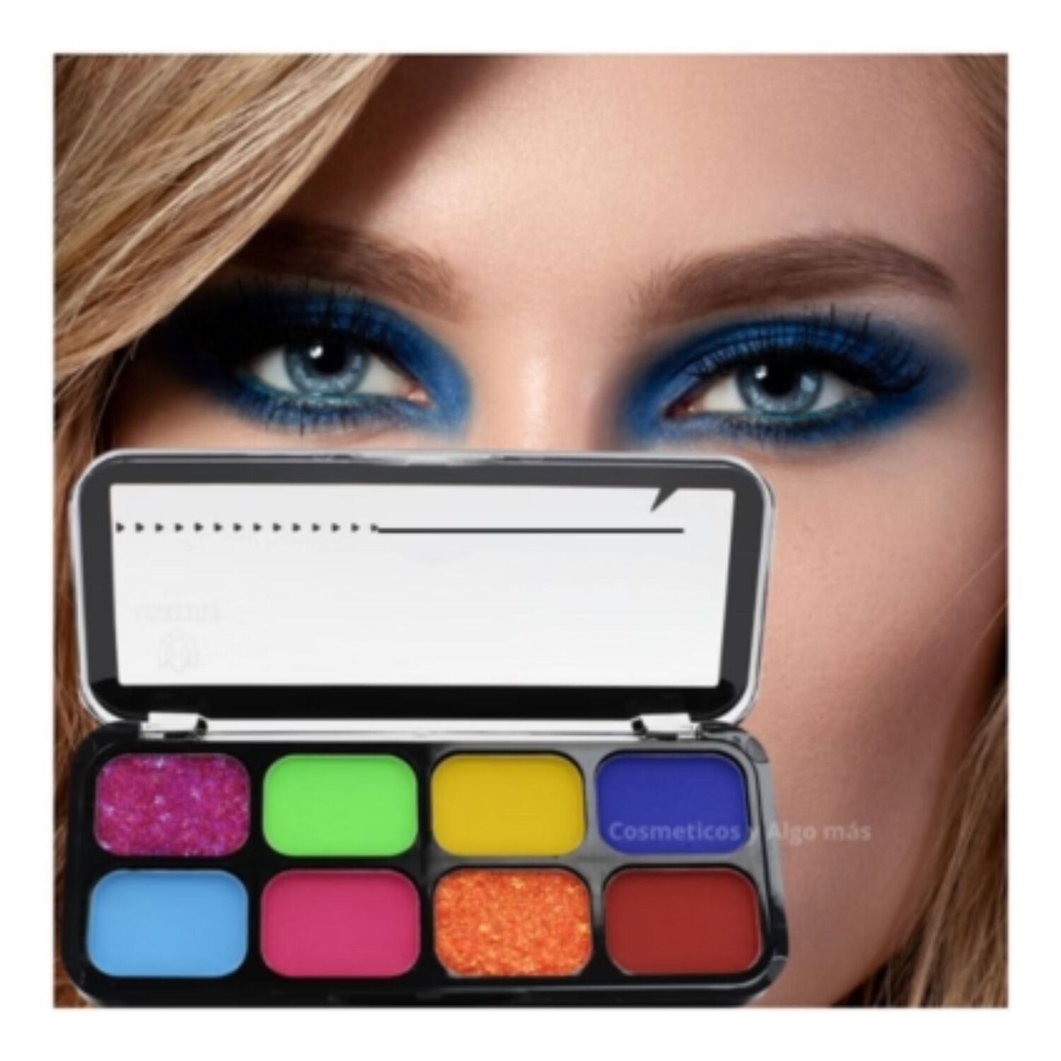 Pack 3 Paletas De Sombras Tonos Glitter Ne&oacute;n 8 Tonos Cada 1 image number 2.0
