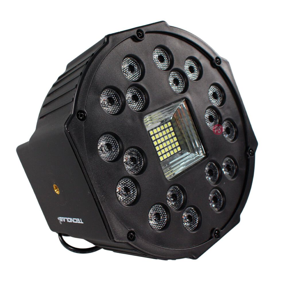 Foco Par Rgb 18 Led 60w Estroboscopico Dmx - Ps image number 1.0