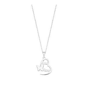 Collar Lp3233-1/1 Lotus Silver Mujer Mothers Love