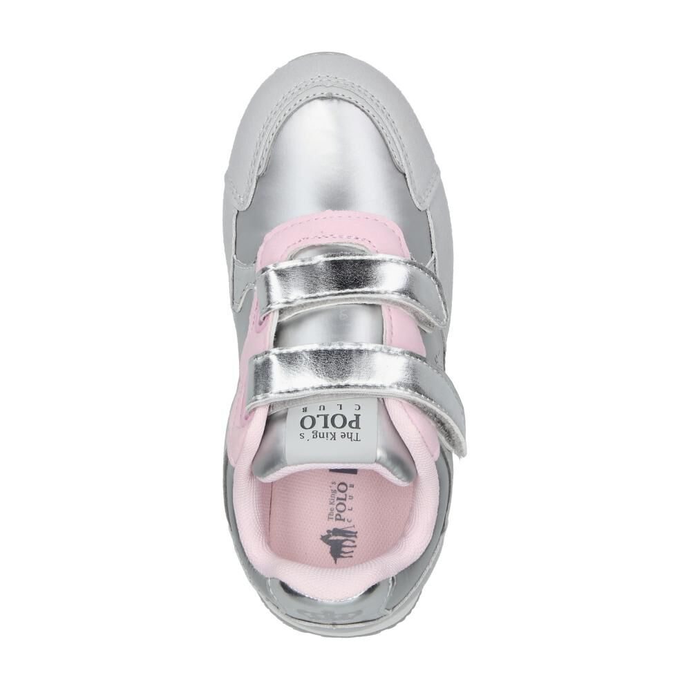 Zapatilla Infantil Niña The King's Polo Club Grey image number 4.0