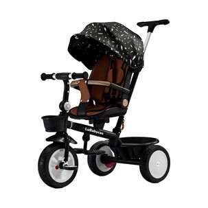 Triciclo Lubabycas 360 Multiposiciones Con Mesita Negro
