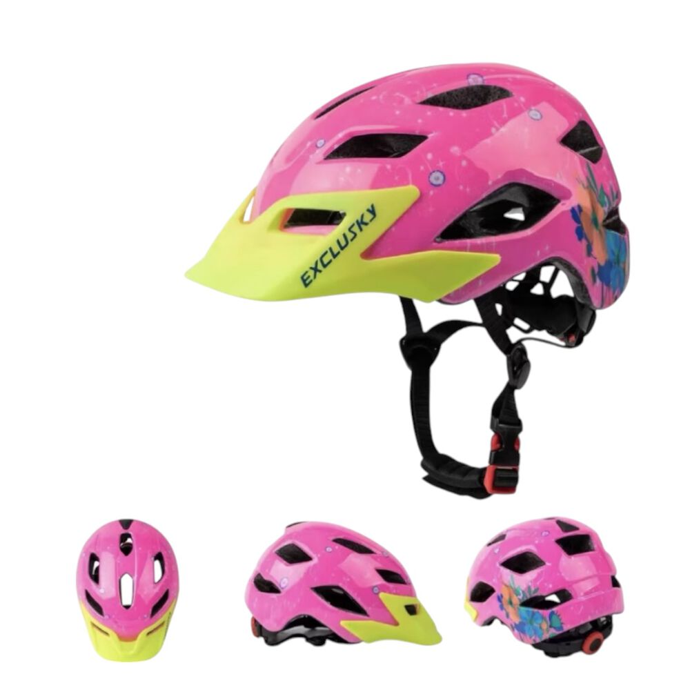 Casco Bicicleta Infantil Exclusky Rosado image number 4.0
