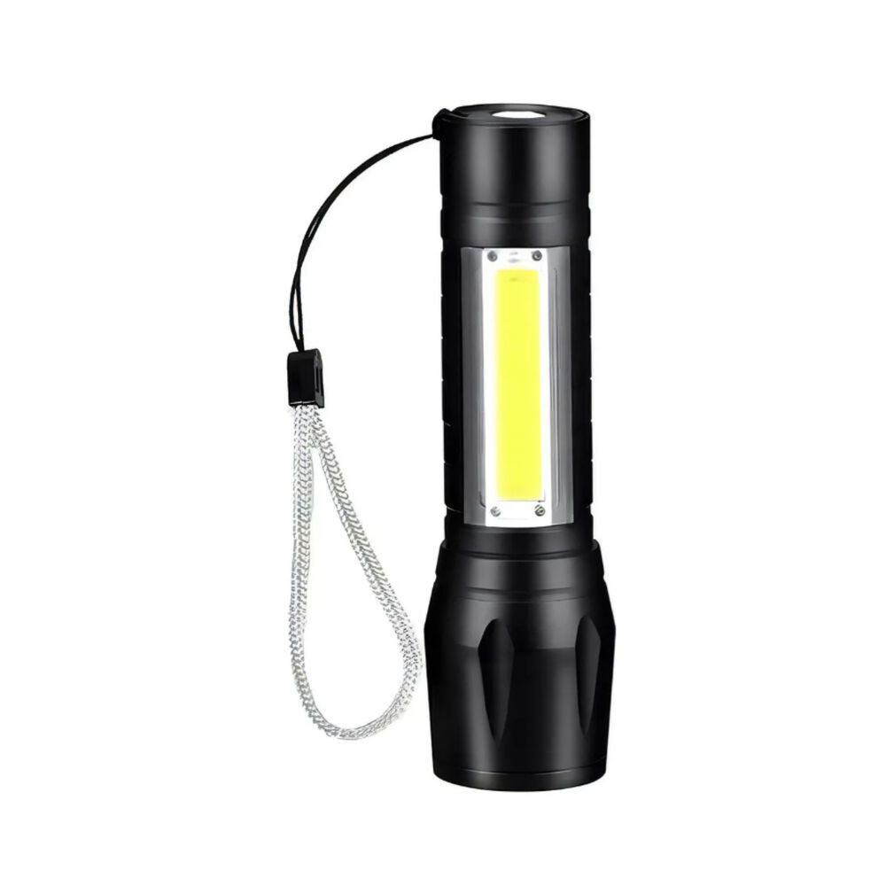 Mini Linterna Led De Mano Recargable Usb Gancho 525 Con Zoom image number 0.0