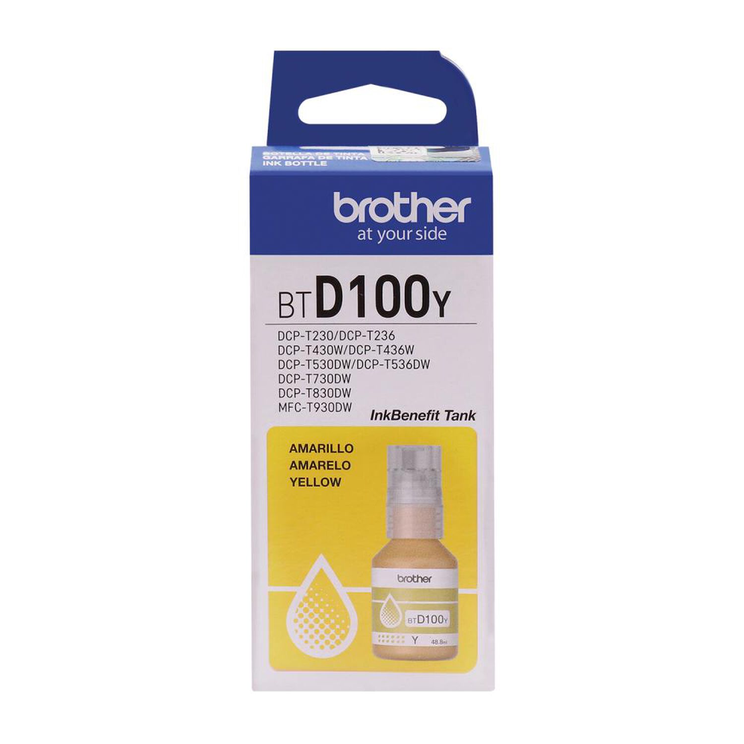 Tinta Brother BTD100Y Yellow image number 2.0
