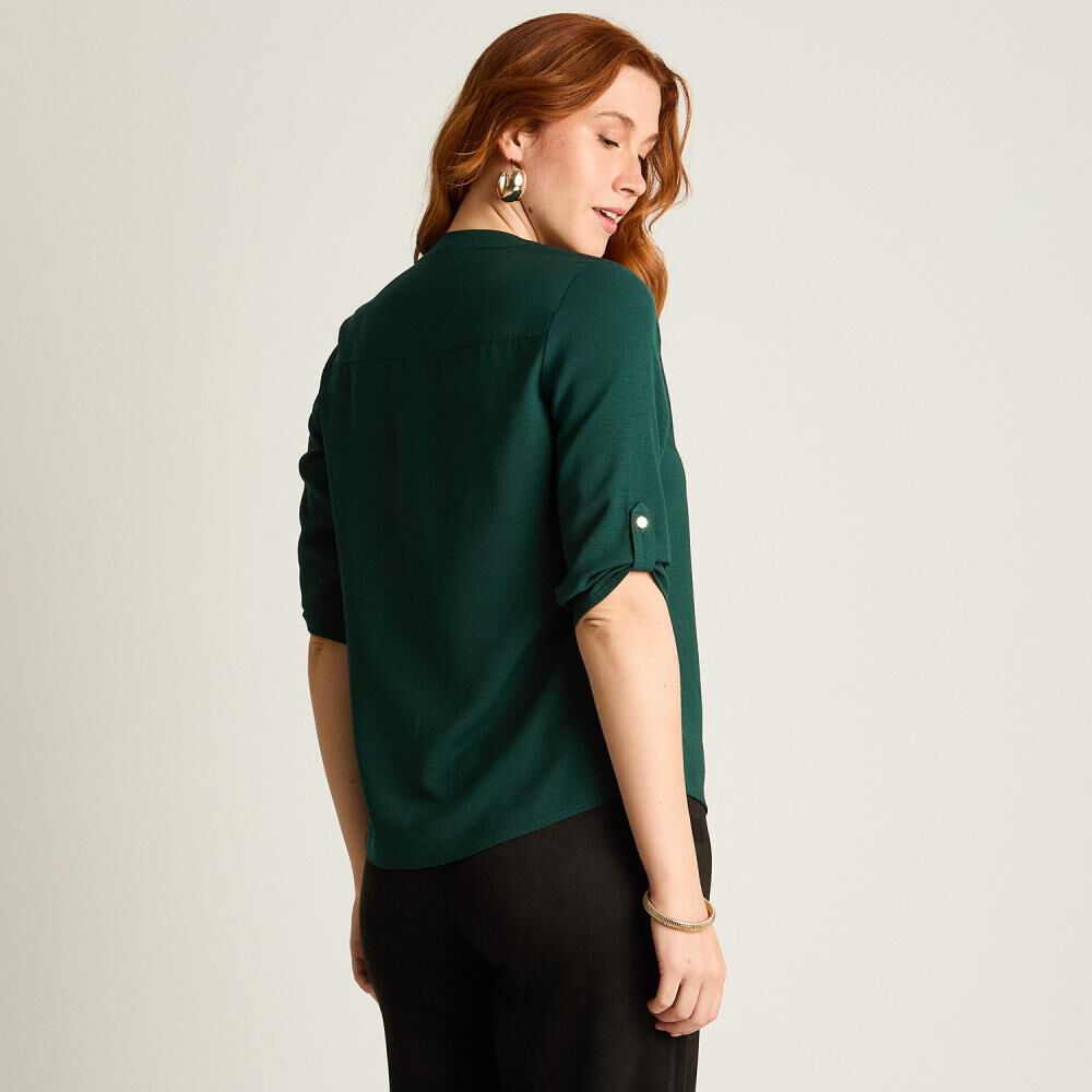 Blusa Manga 3/4 Cuello V Mujer Lorenzo Di Pontti image number 2.0