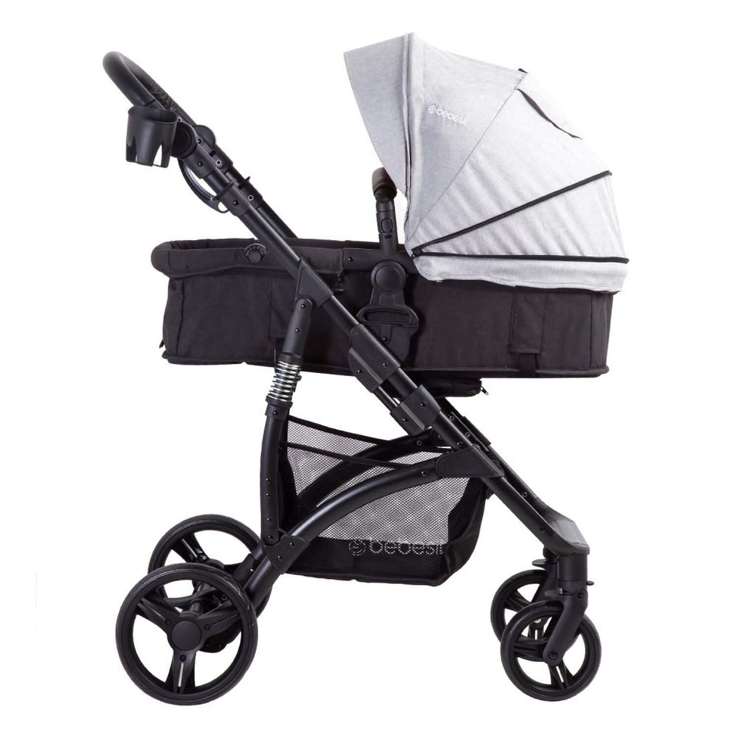 Coche Cuna Travel System Bebesit Explorer Lx Gris image number 2.0