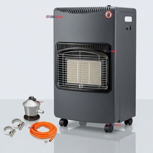 Calefactor A Gas Licuado 5kg A 15kg Plegable Interior Exterior Con Accesorios