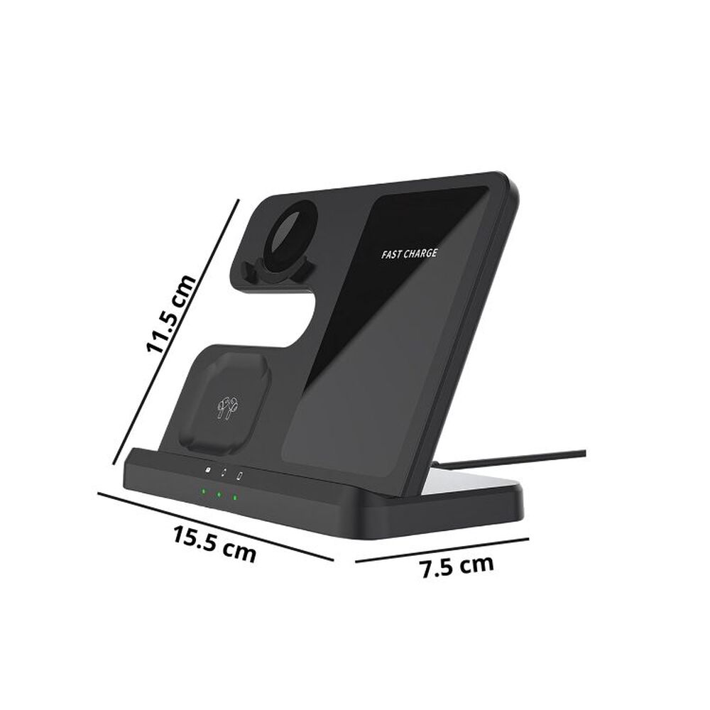 Cargador Magnético Inalámbrico 3 En 1 Plegable Multifuncional image number 2.0